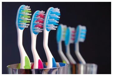toothbrushes in a cup